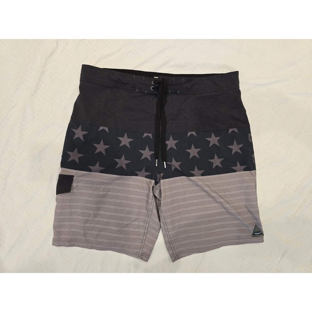 Trinity board / swimming shorts: Stars and stripes print, pockets Mens 38‎